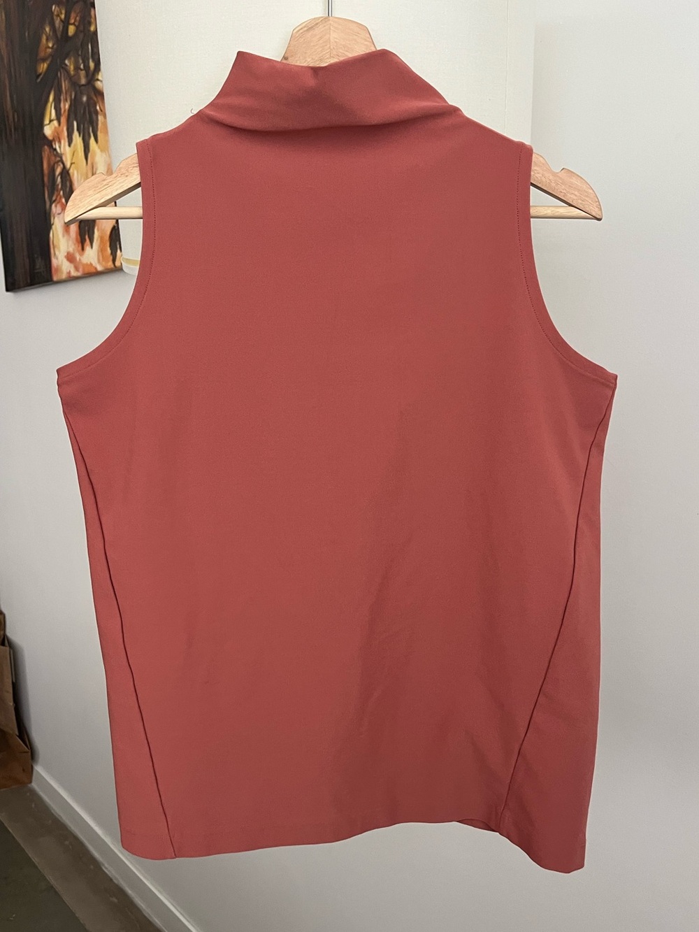 MPG Mock Neck Sleeveless Top